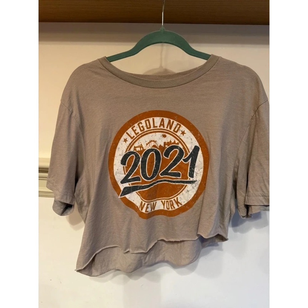 Women's Crop Top Graphic T-Shirt, XL